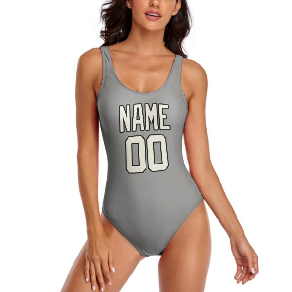 Maillot de bain gris beige sur mesure