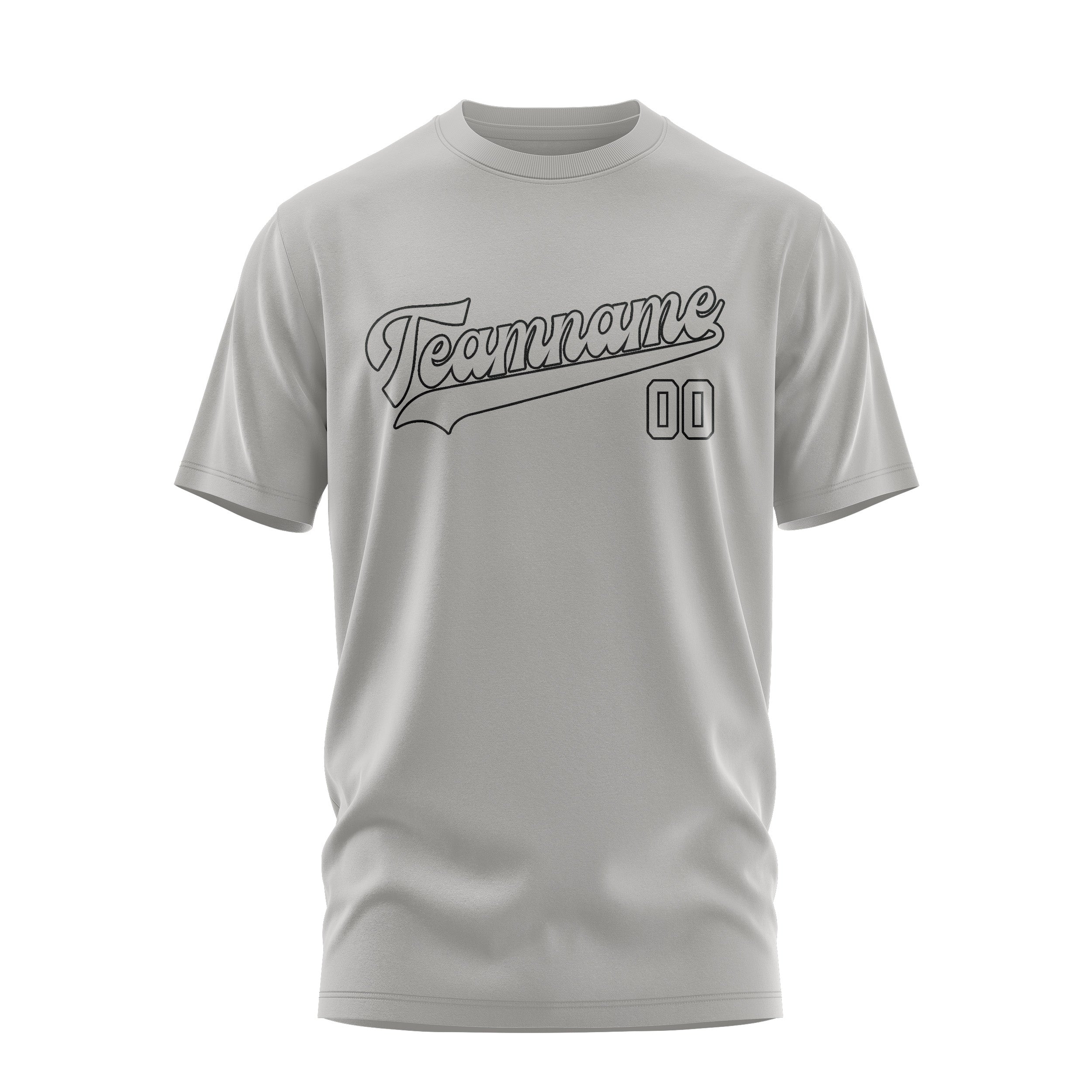 Maßgeschneidertes Grau Grau T-Shirt