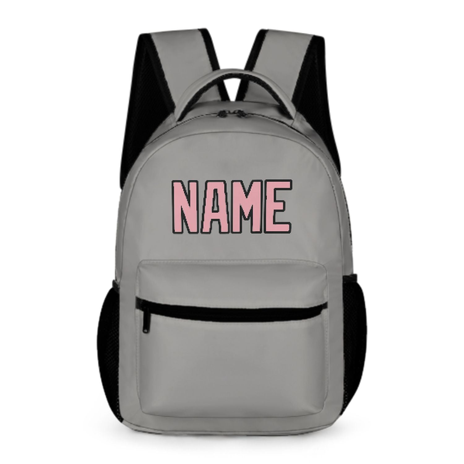 Maßgeschneidertes Grau Rosa Kinderrucksack