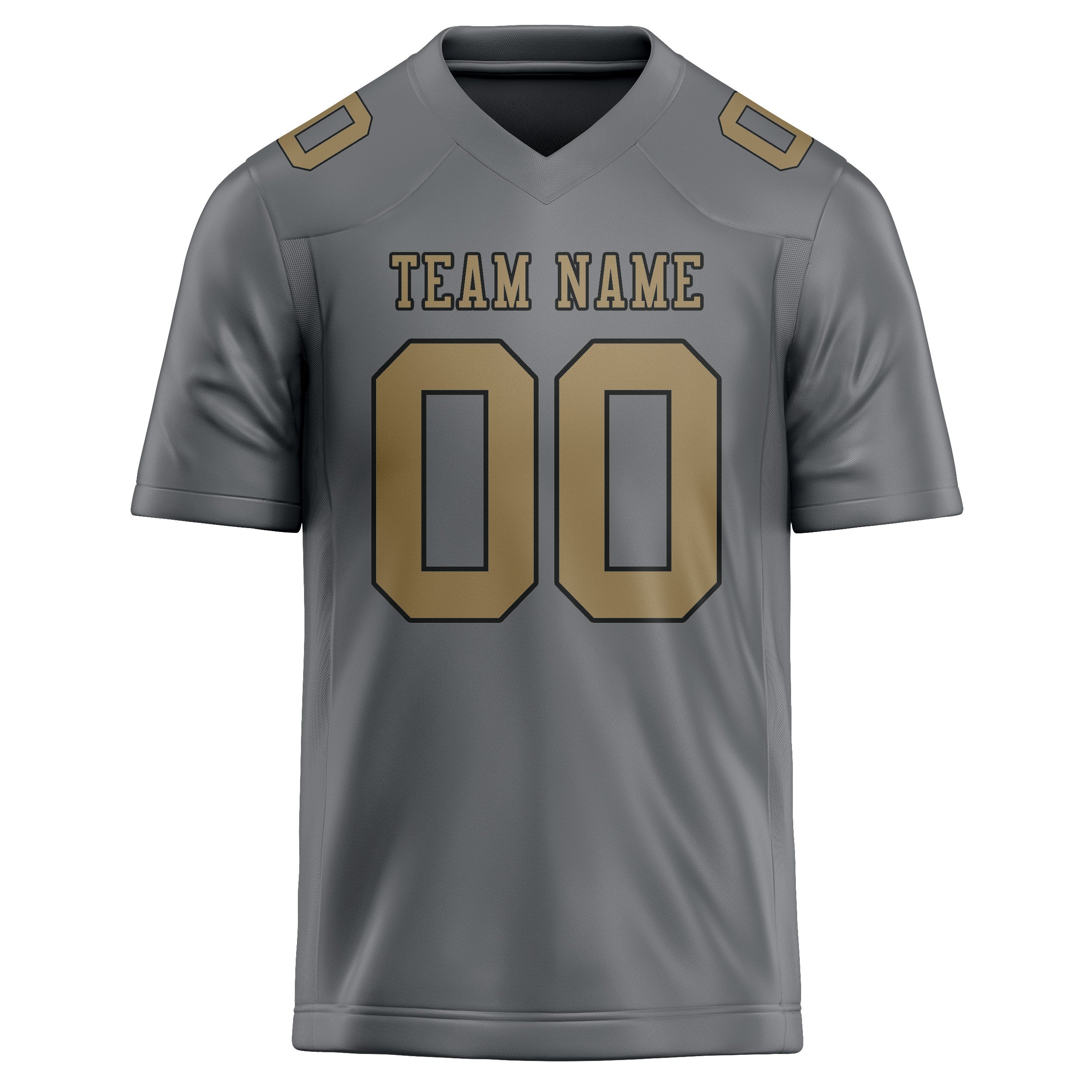 Maßgeschneidertes Professionelles Grau Hellkhaki Rugbytrikot