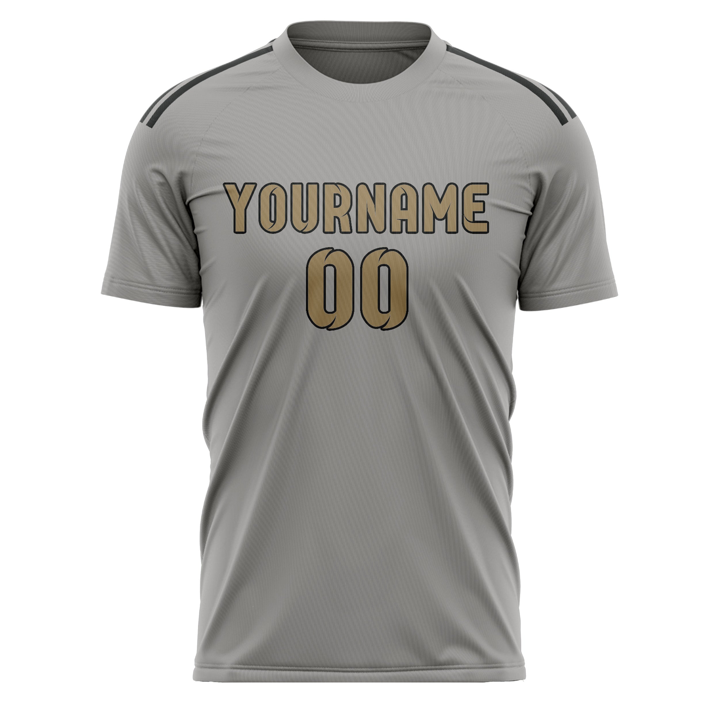 Benutzerdefiniertes Professionelles Grau Hellkhaki Fußballtrikot
