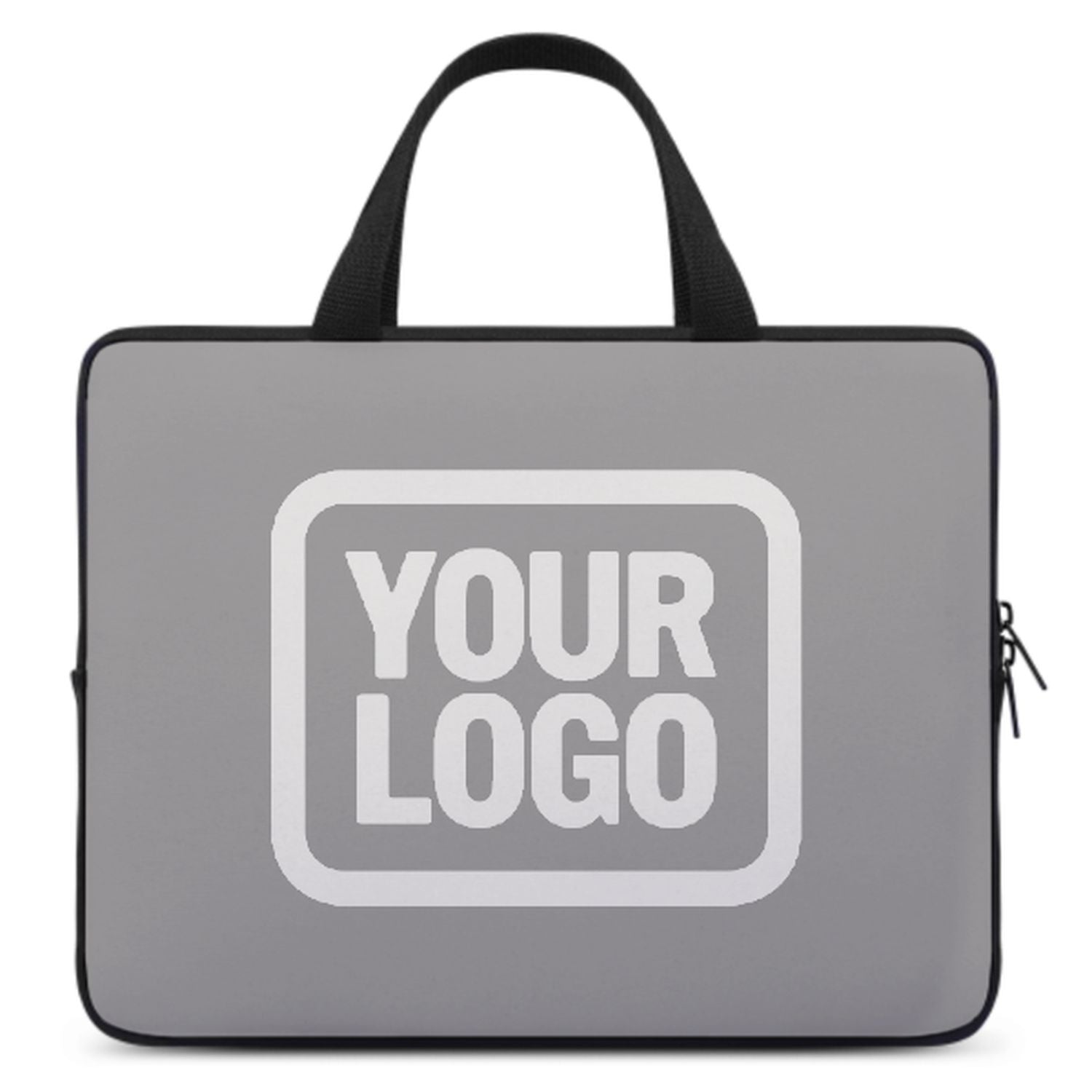 Bolsa de laptop blanca gris hecha a medida