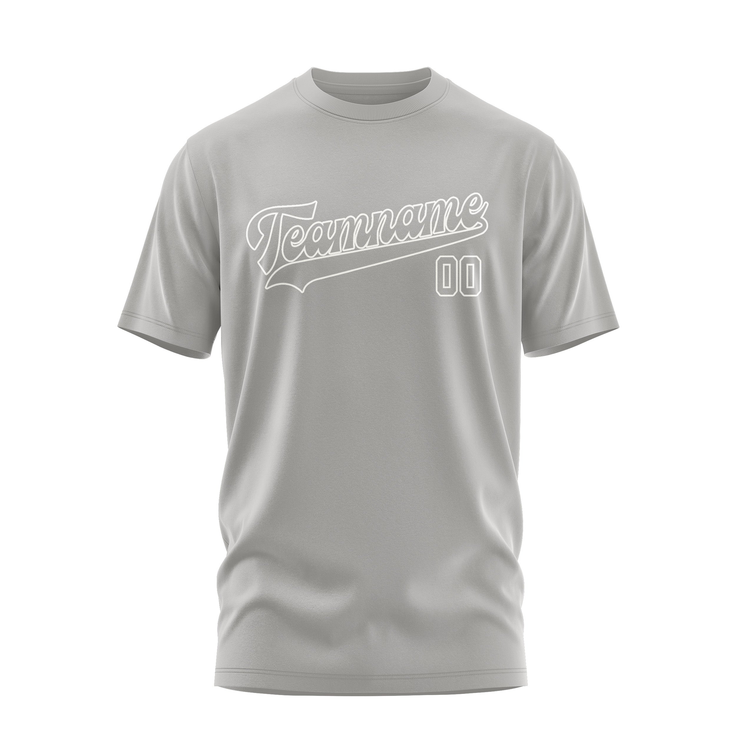 Maßgeschneidertes Grau Grau T-Shirt