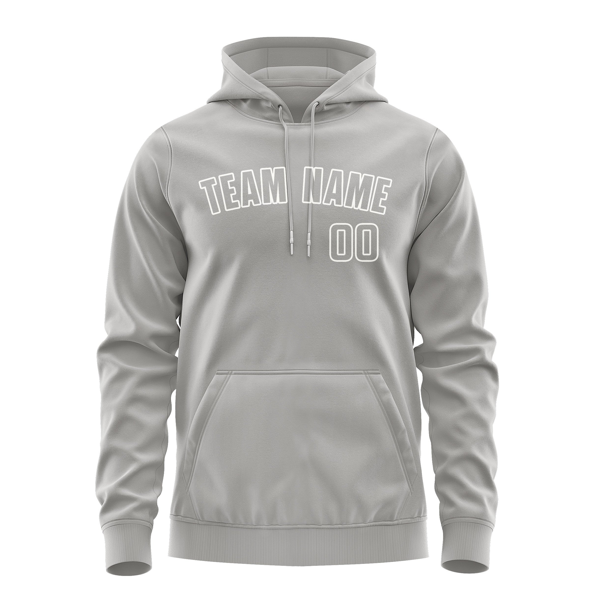 Maßgeschneidertes Grau Grau Hoodie