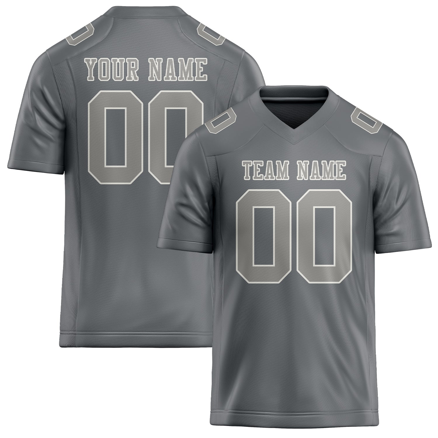 Maßgeschneidertes Professionelles Grau Grau Rugbytrikot