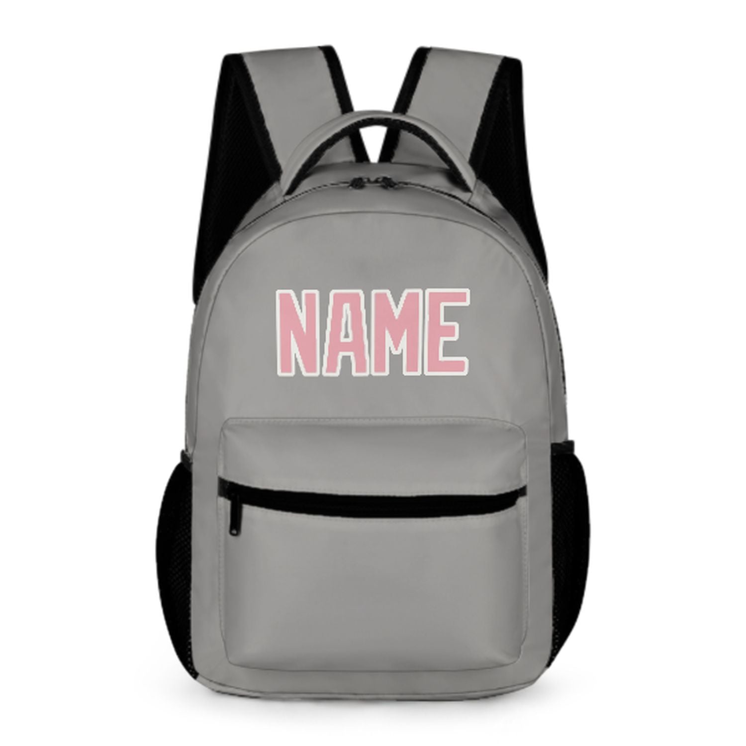 Maßgeschneidertes Grau Rosa Kinderrucksack