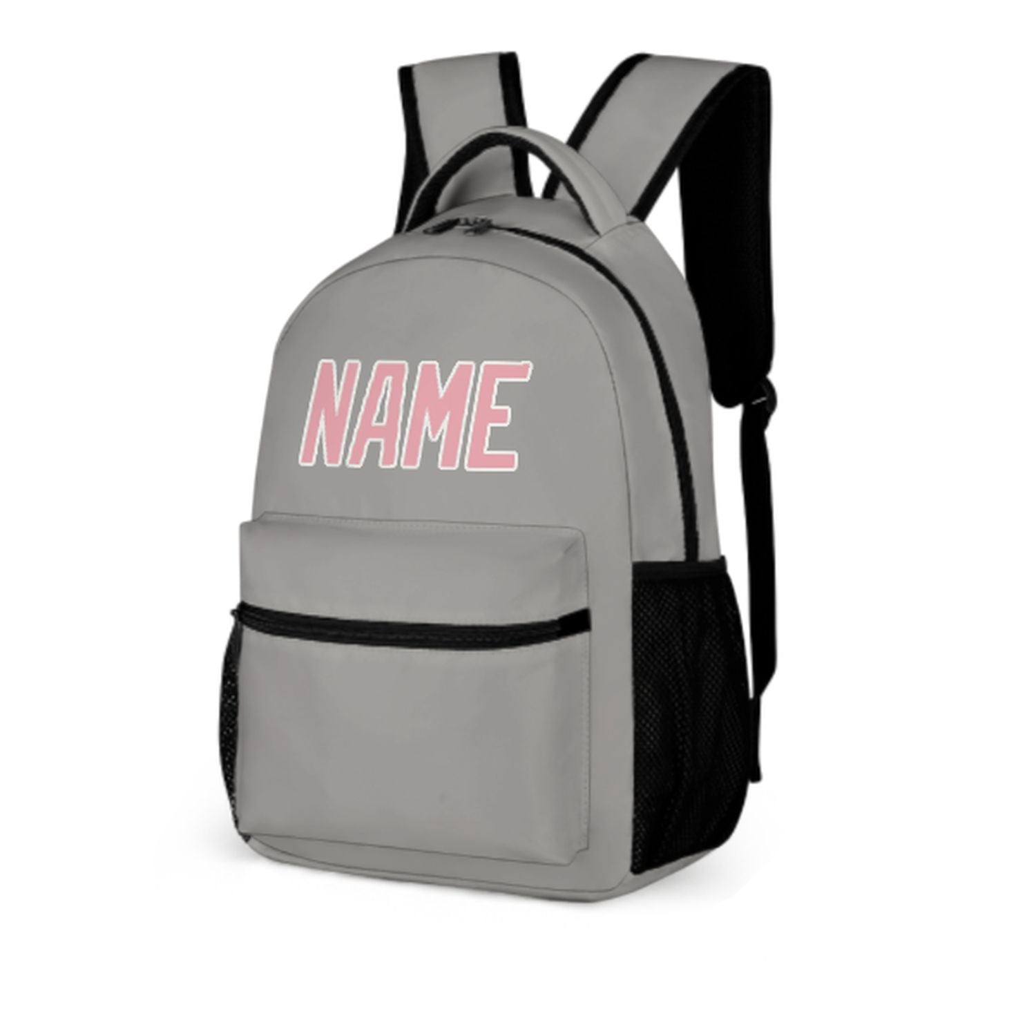 Maßgeschneidertes Grau Rosa Kinderrucksack