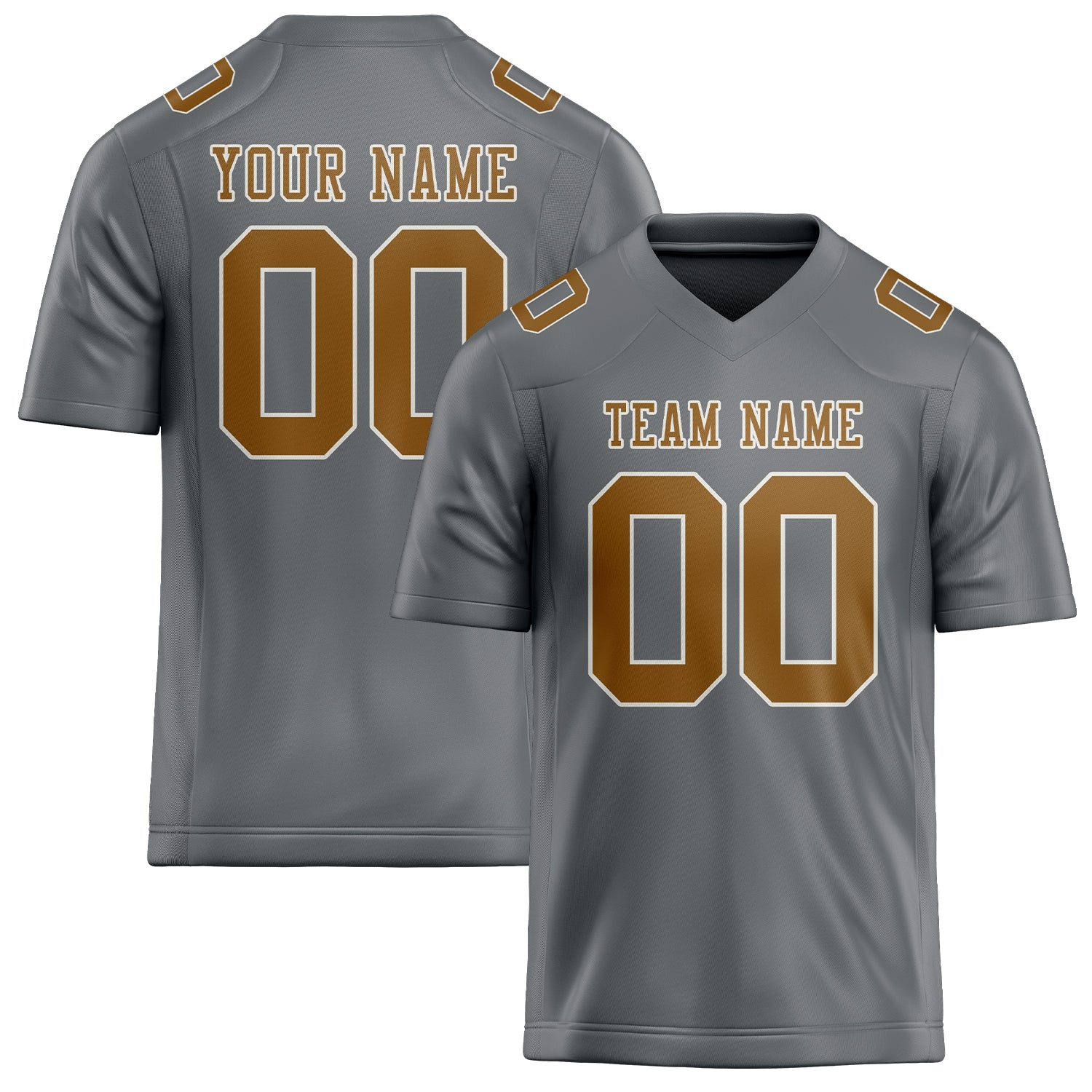 Maßgeschneidertes Professionelles Grau Khaki Rugbytrikot