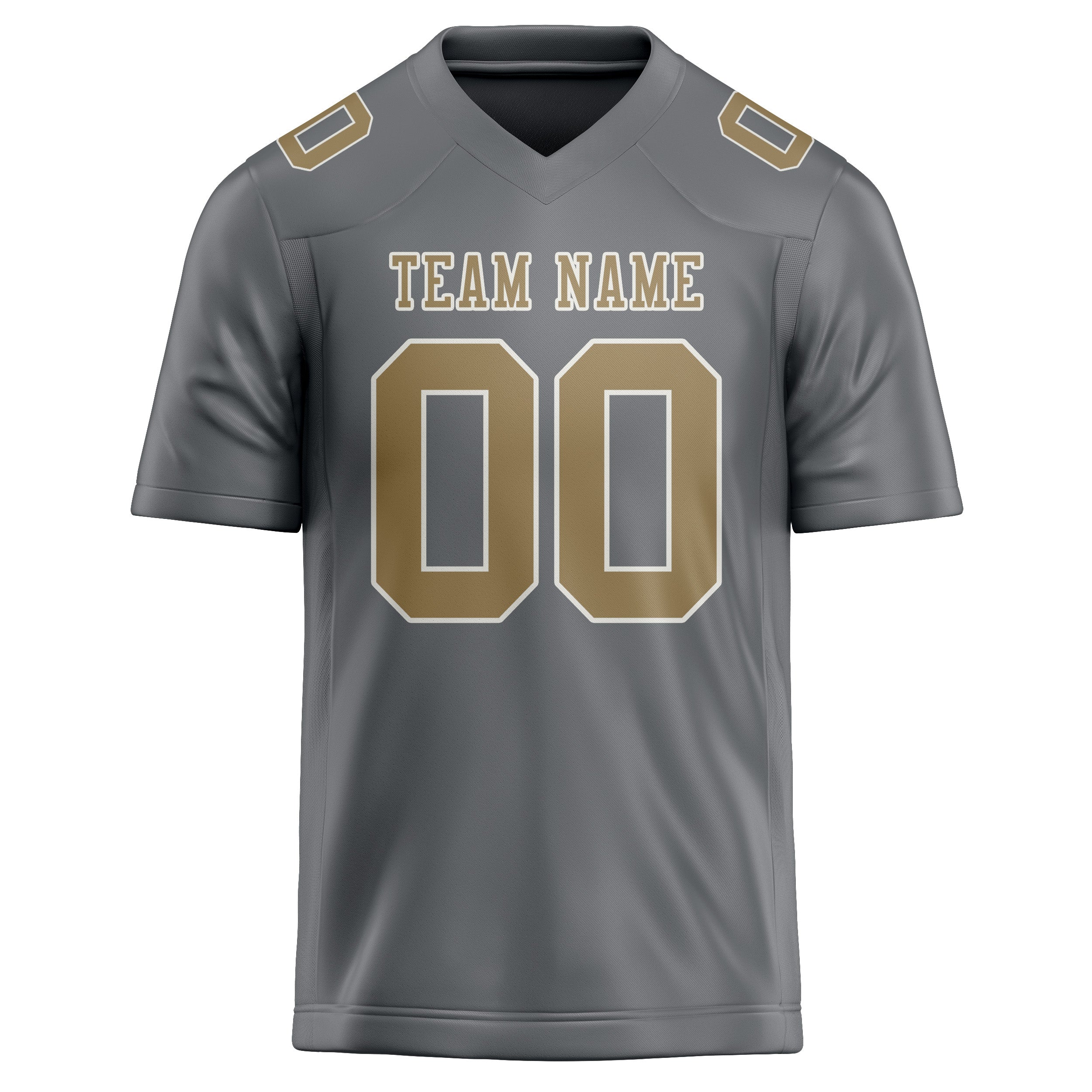 Maßgeschneidertes Professionelles Grau Hellkhaki Rugbytrikot