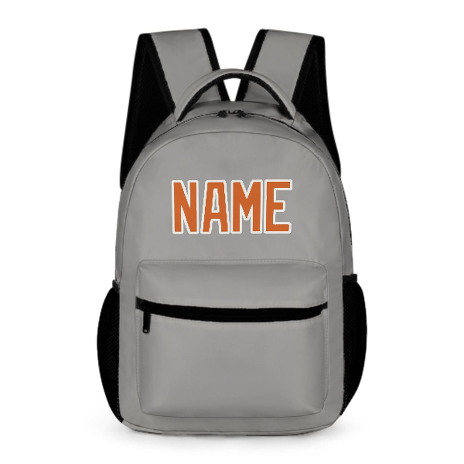 Maßgeschneidertes Grau Orange Kinderrucksack