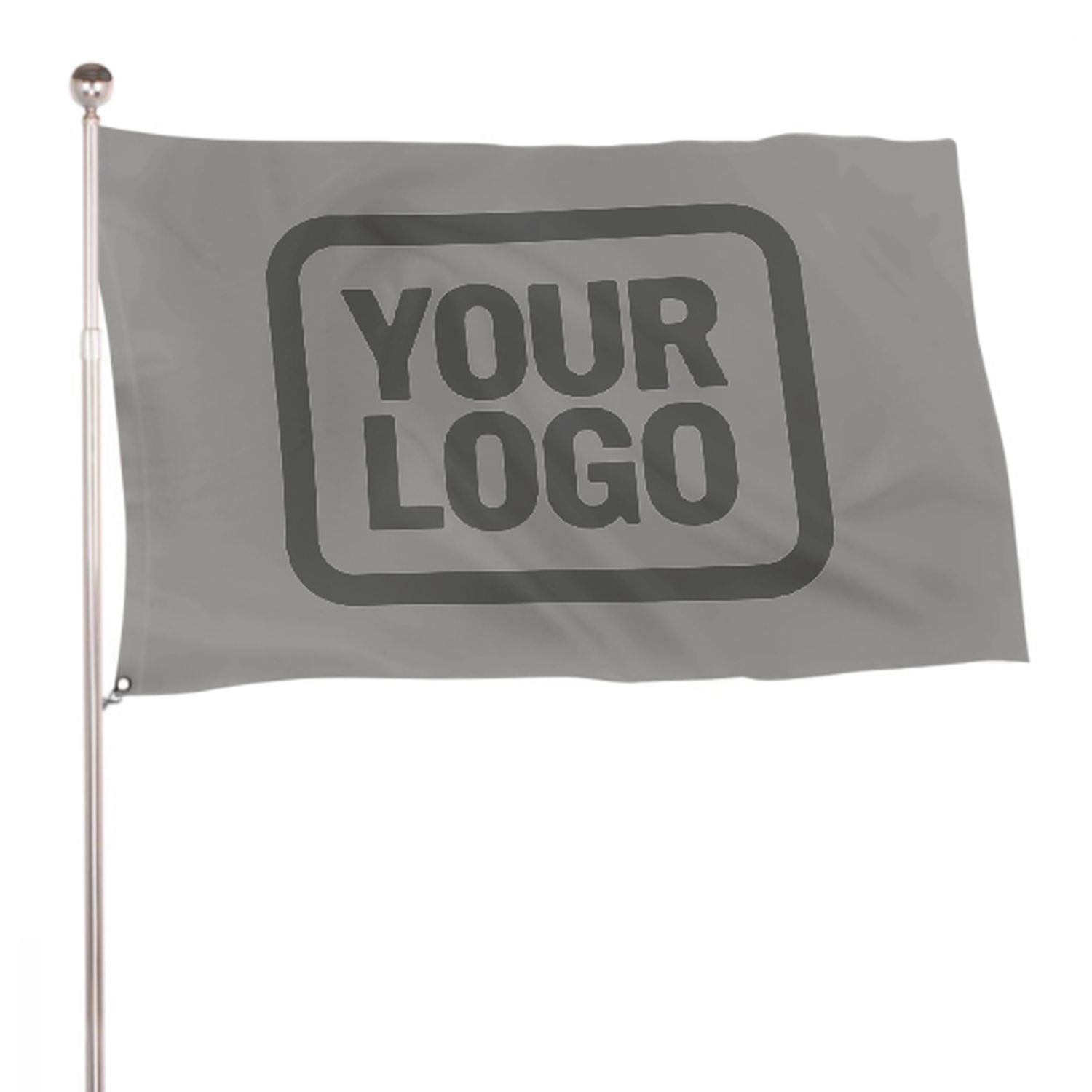 Maßgeschneidertes Grau Dunkelgrau Flagge