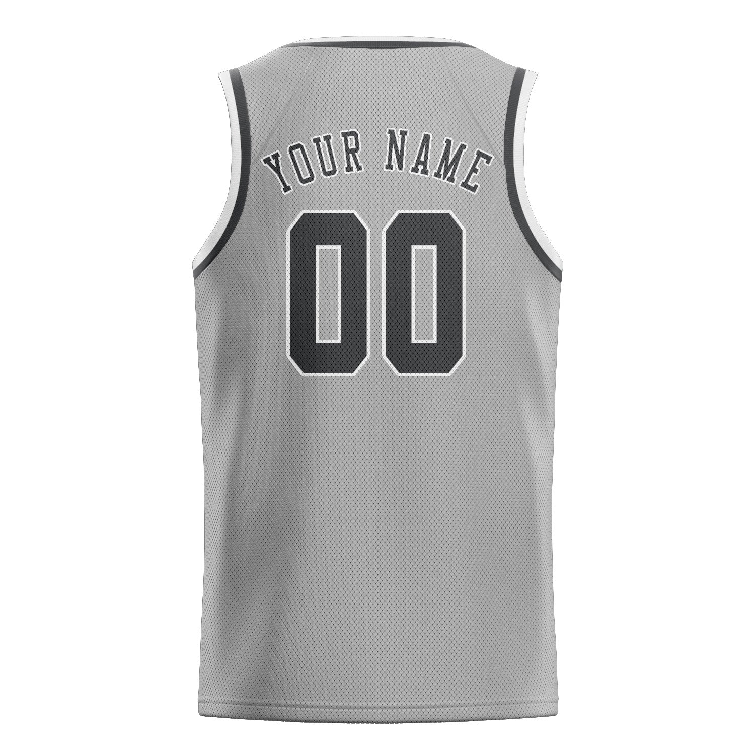 Benutzerdefiniertes Professionelles Grau Dunkelgrau Basketballtrikot