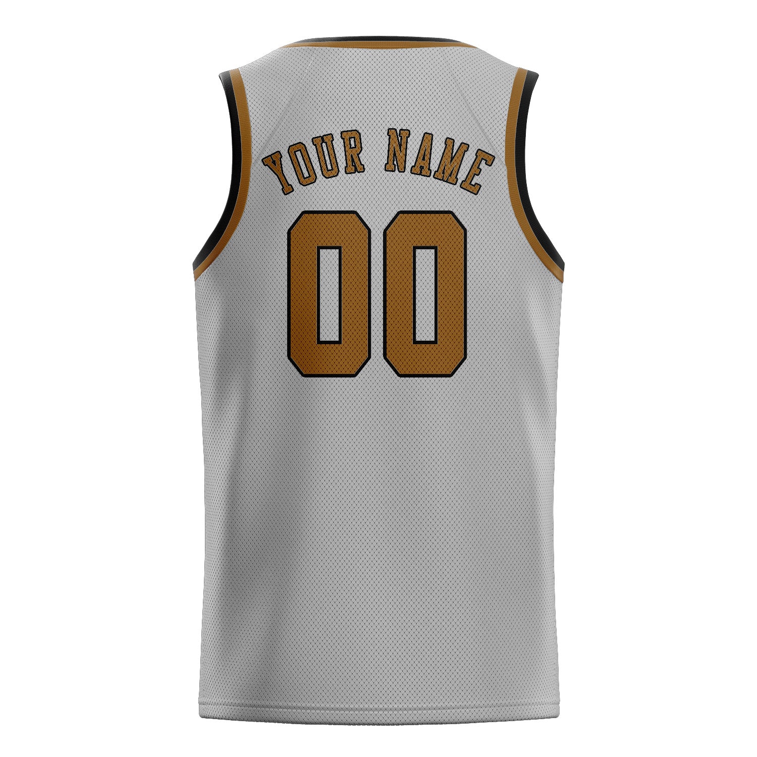 Benutzerdefiniertes Professionelles Grau Khaki Basketballtrikot