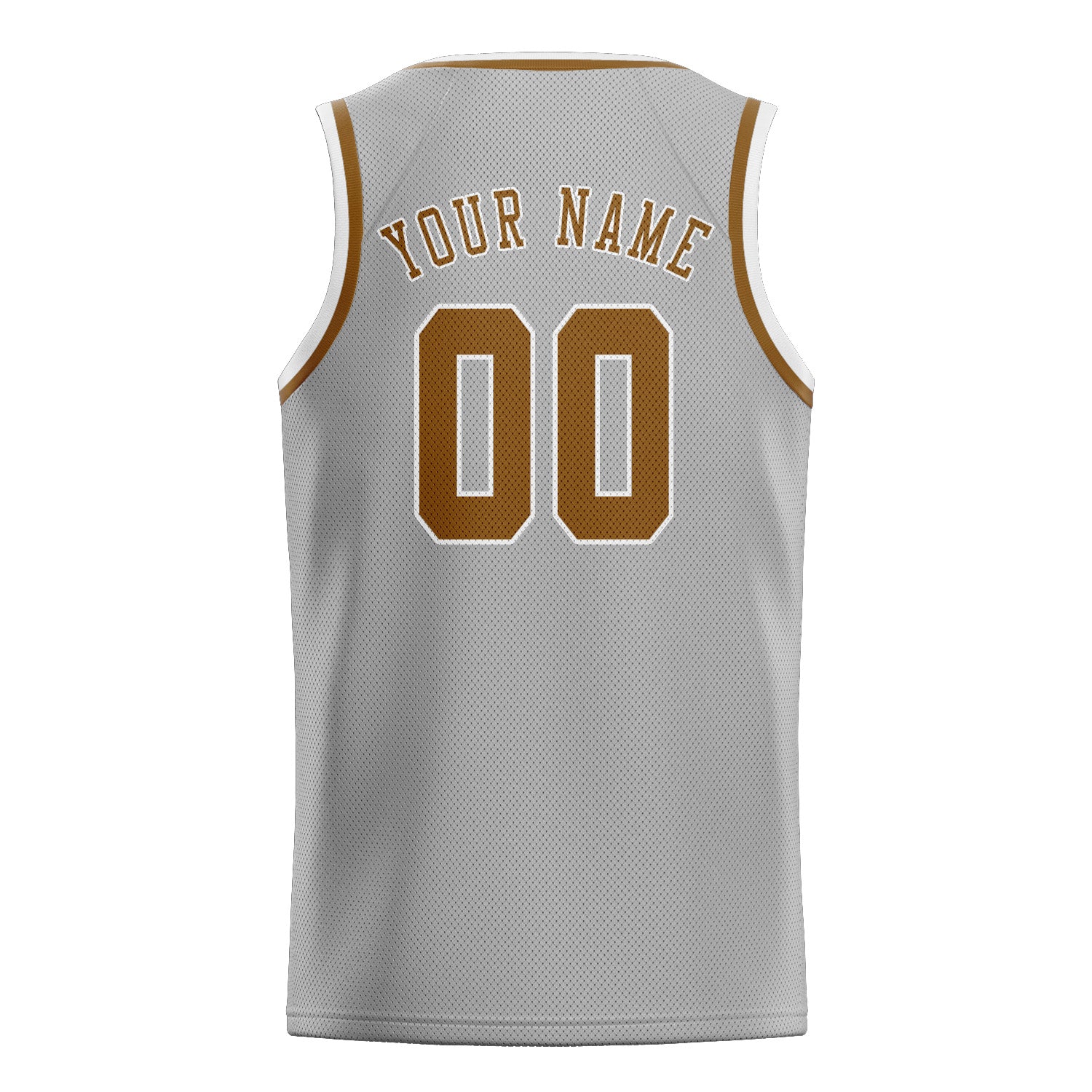 Benutzerdefiniertes Professionelles Grau Khaki Basketballtrikot