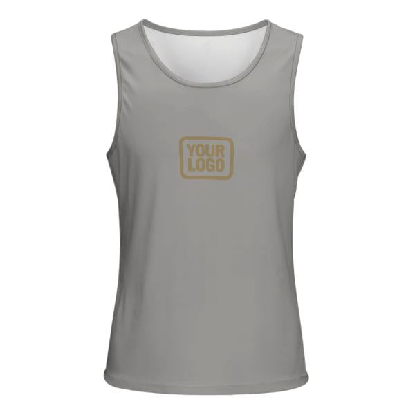 Maßgeschneidertes Grau Hellkhaki Herren Tanktop