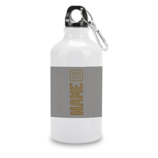 Maßgeschneidertes Grau Hellkhaki Sportflasche