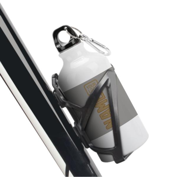 Maßgeschneidertes Grau Hellkhaki Sportflasche