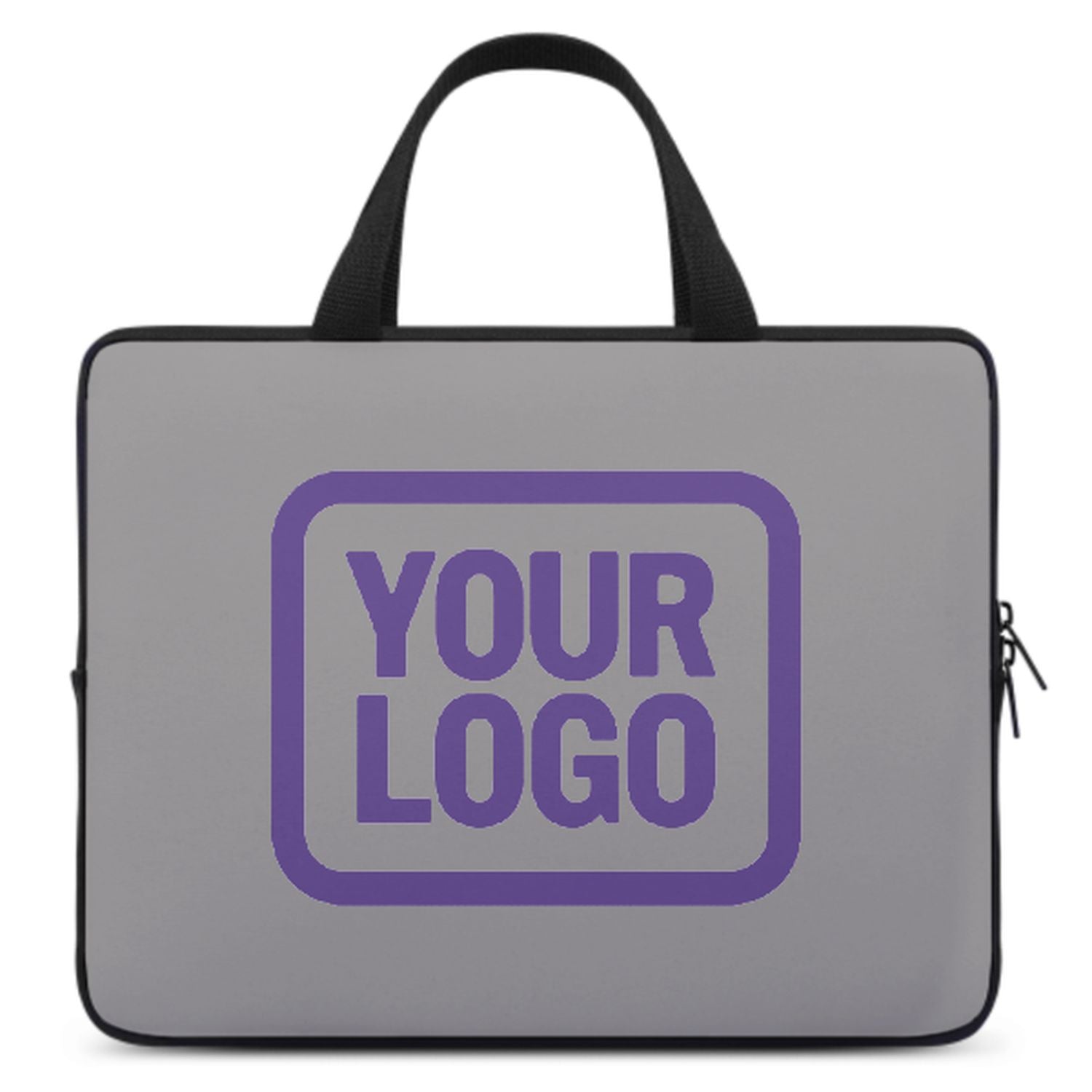 Bolsa de laptop de luz gris hecha a medida