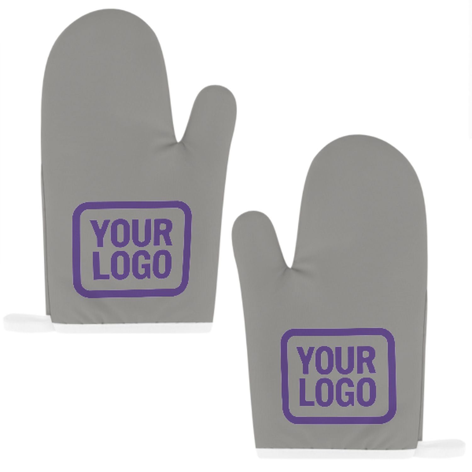 Maßgeschneidertes Grau  Lavendel Topfhandschuh Set – 2-teilig