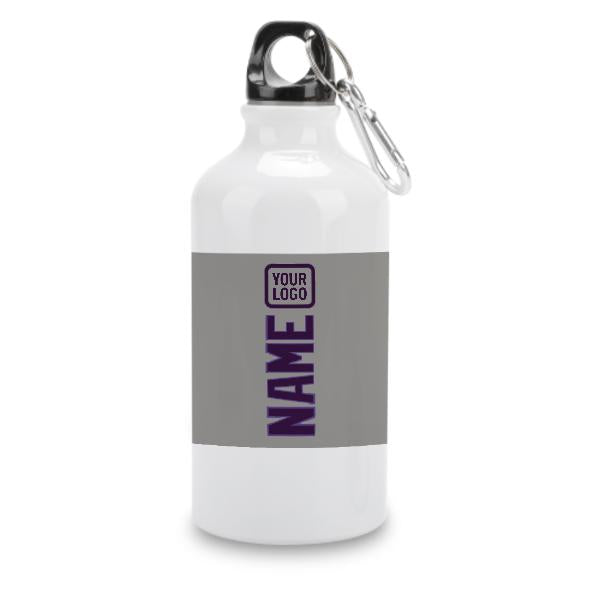 Maßgeschneidertes Grau Lila Sportflasche