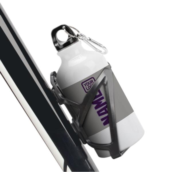 Maßgeschneidertes Grau Lila Sportflasche
