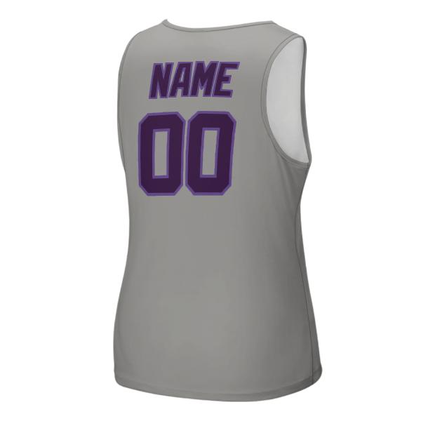 Maßgeschneidertes Grau Lila Herren Tanktop