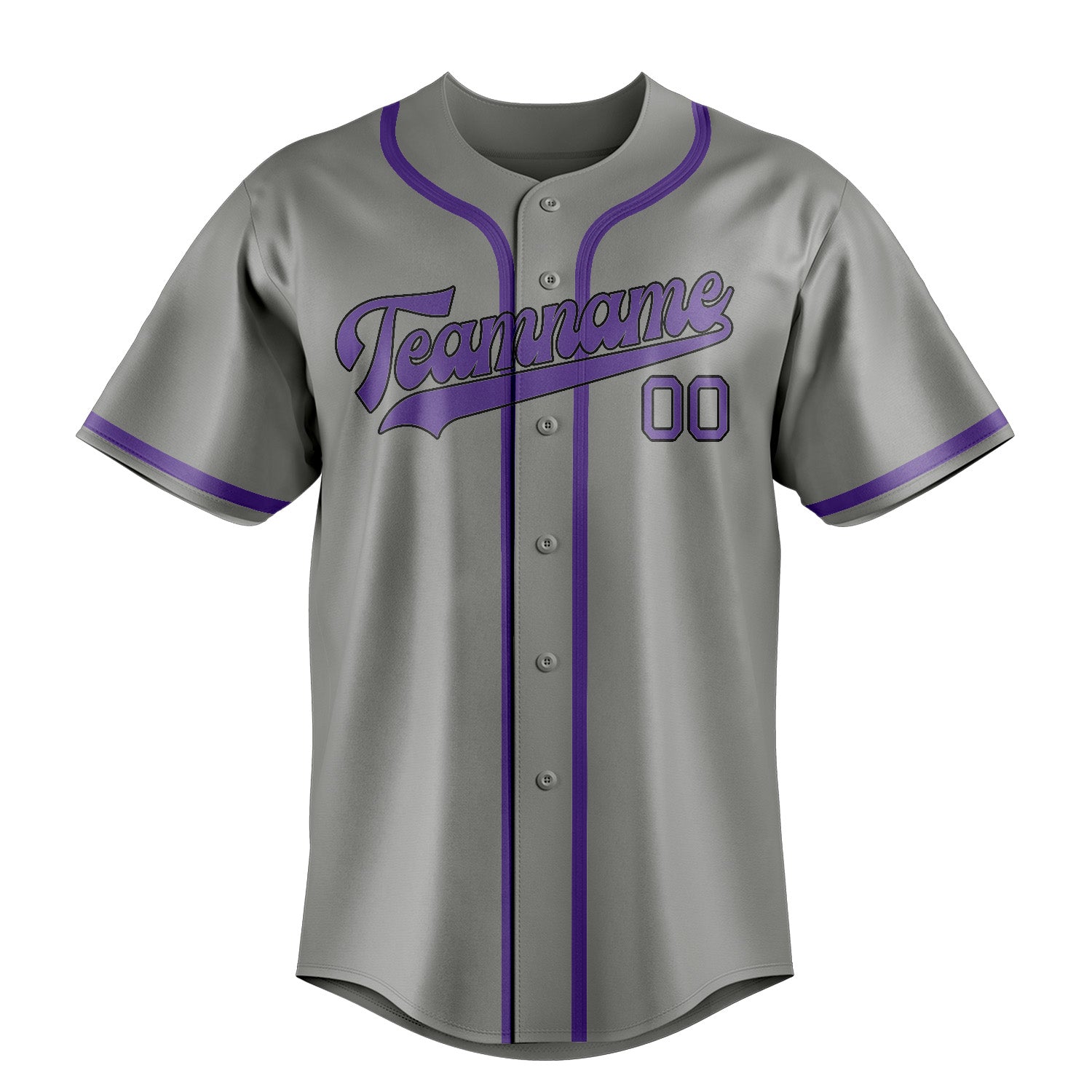 Benutzerdefiniertes Professionelles Grau Lavendel Baseballtrikot