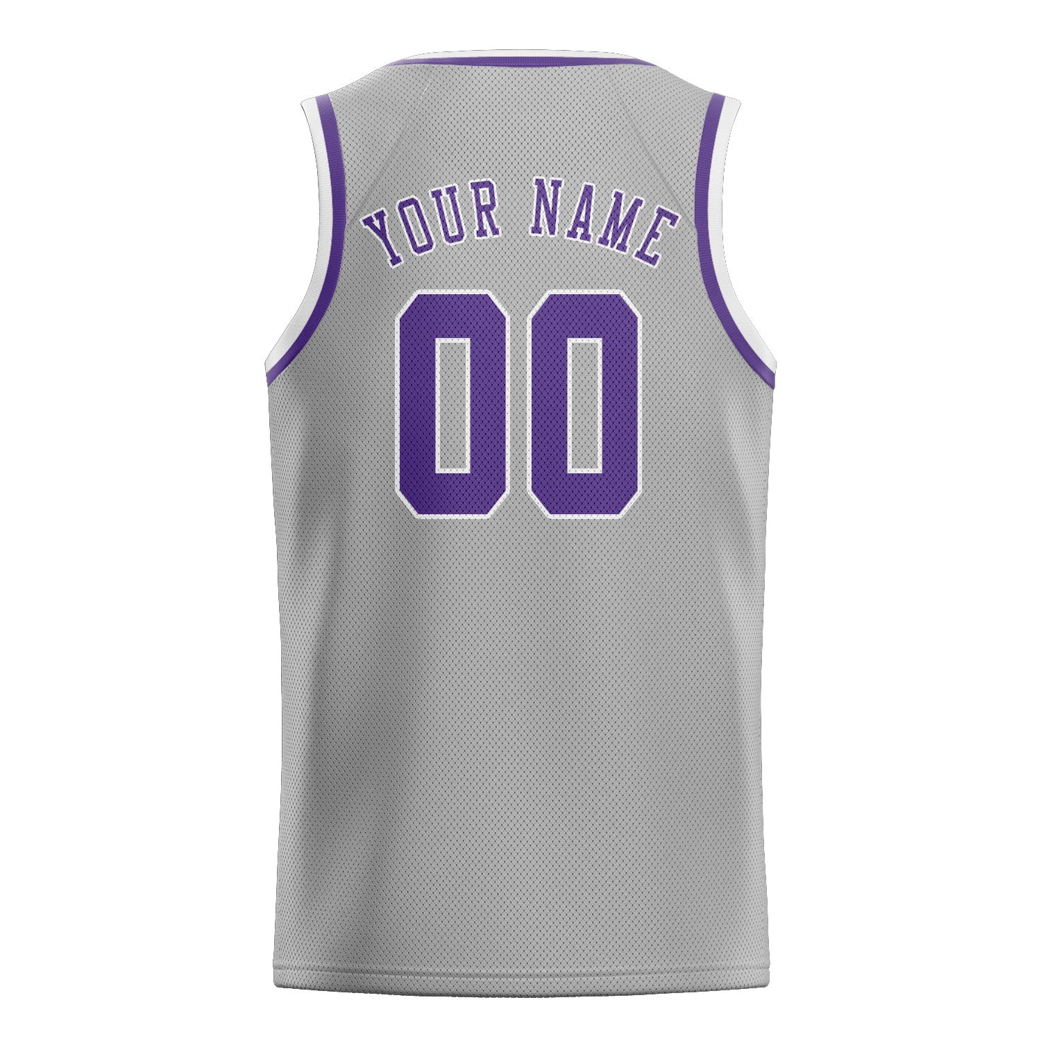 Benutzerdefiniertes Professionelles Grau Lavendel Basketballtrikot