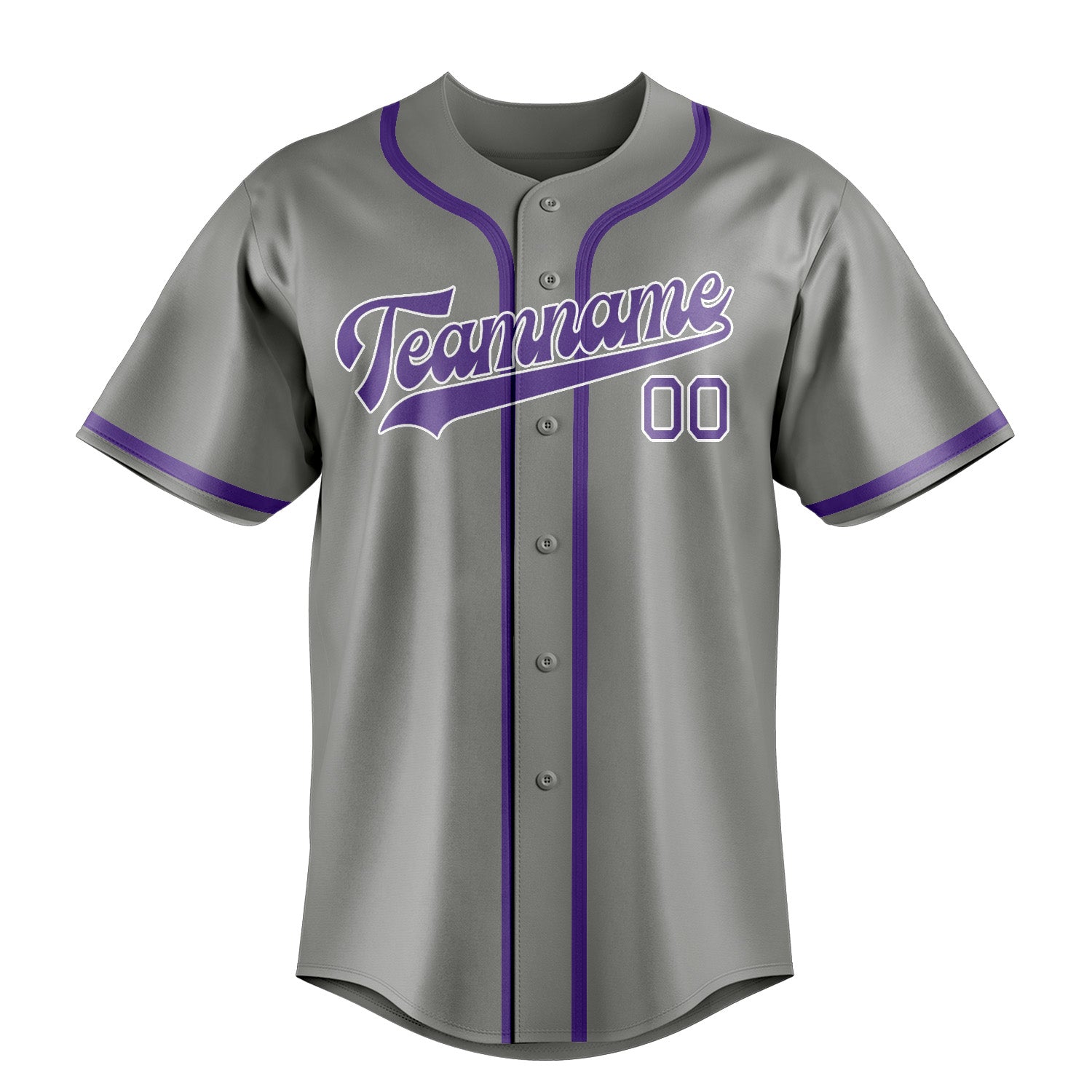 Benutzerdefiniertes Professionelles Grau Lavendel Baseballtrikot
