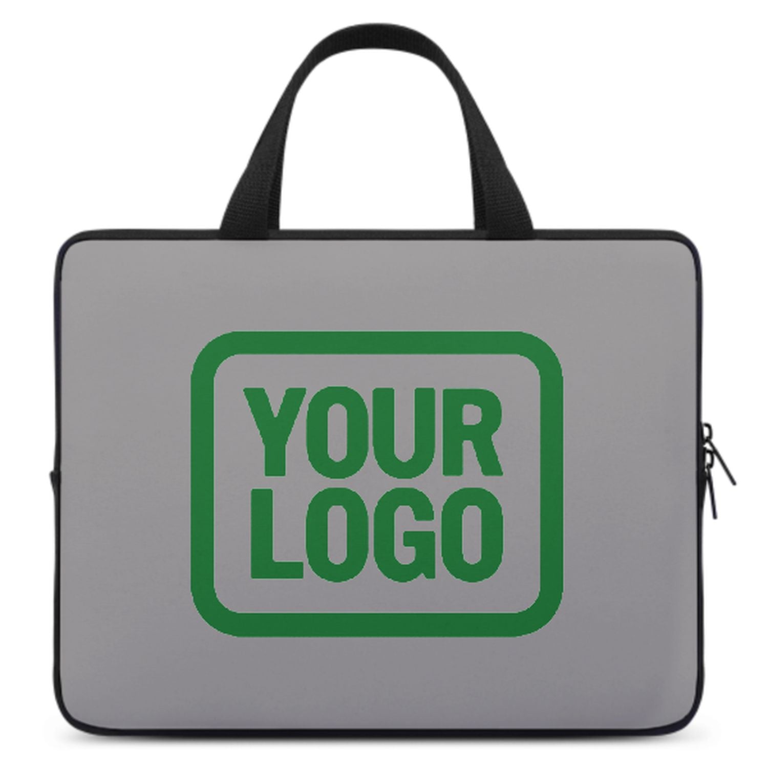 Bolsa de laptop verde esmeralda gris hecha a medida