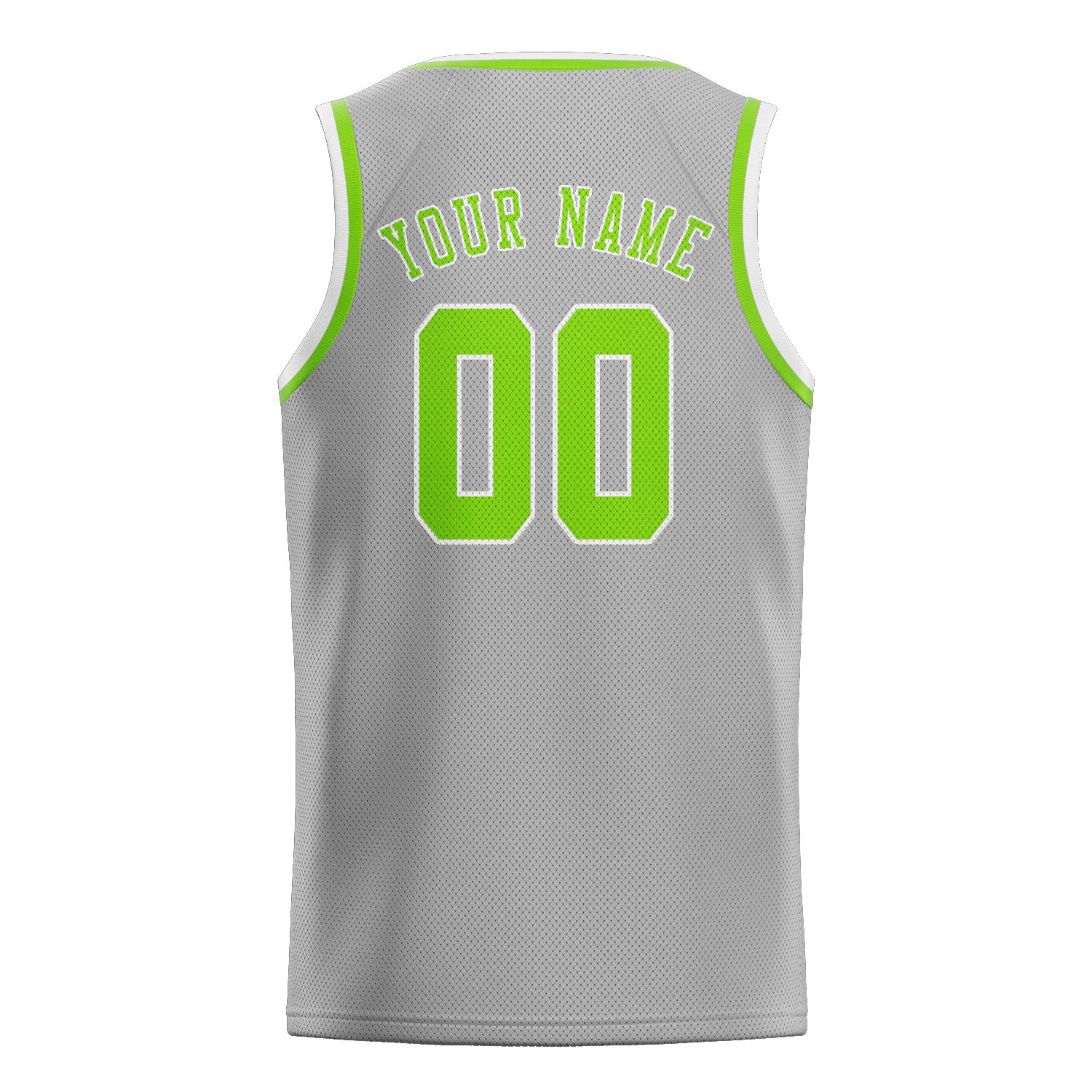 Benutzerdefiniertes Professionelles Grau Smaragdgrün Basketballtrikot