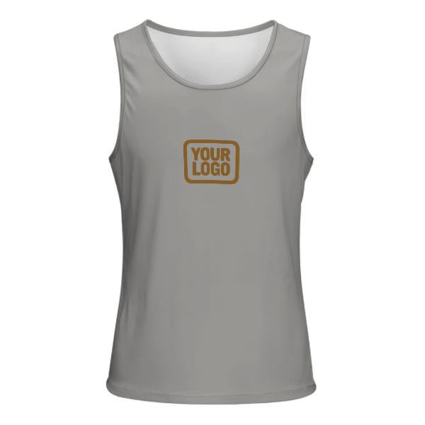 Maßgeschneidertes Grau Khaki Herren Tanktop
