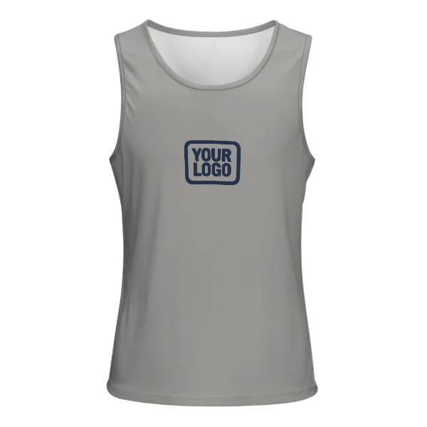 Maßgeschneidertes Grau Marineblau Herren Tanktop
