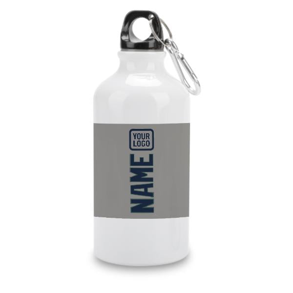 Maßgeschneidertes Grau Marineblau Sportflasche