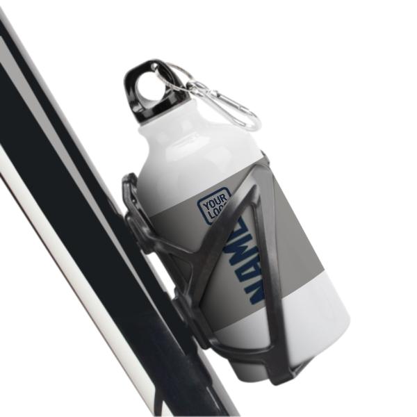 Maßgeschneidertes Grau Marineblau Sportflasche