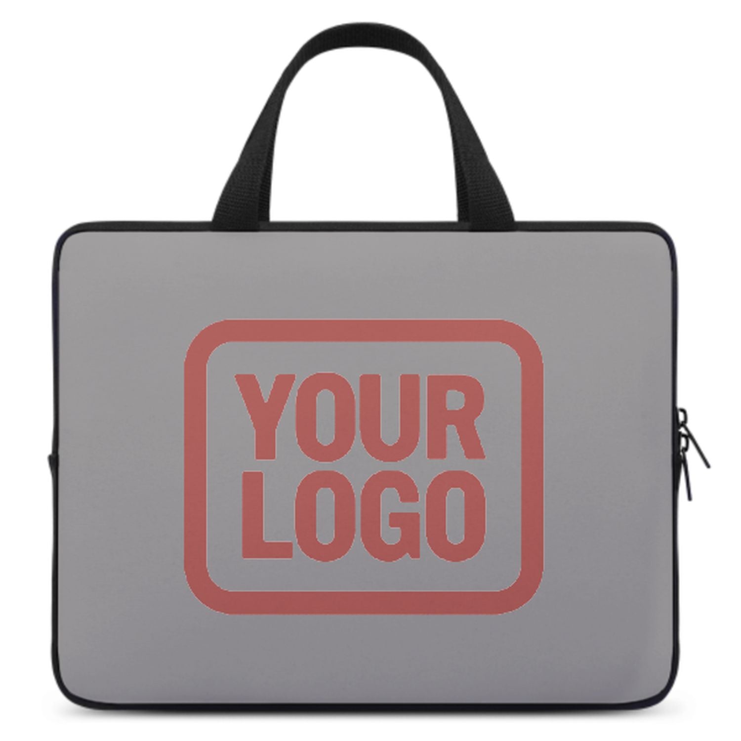 Bolsa portátil de rosa de cobre gris hecha a medida