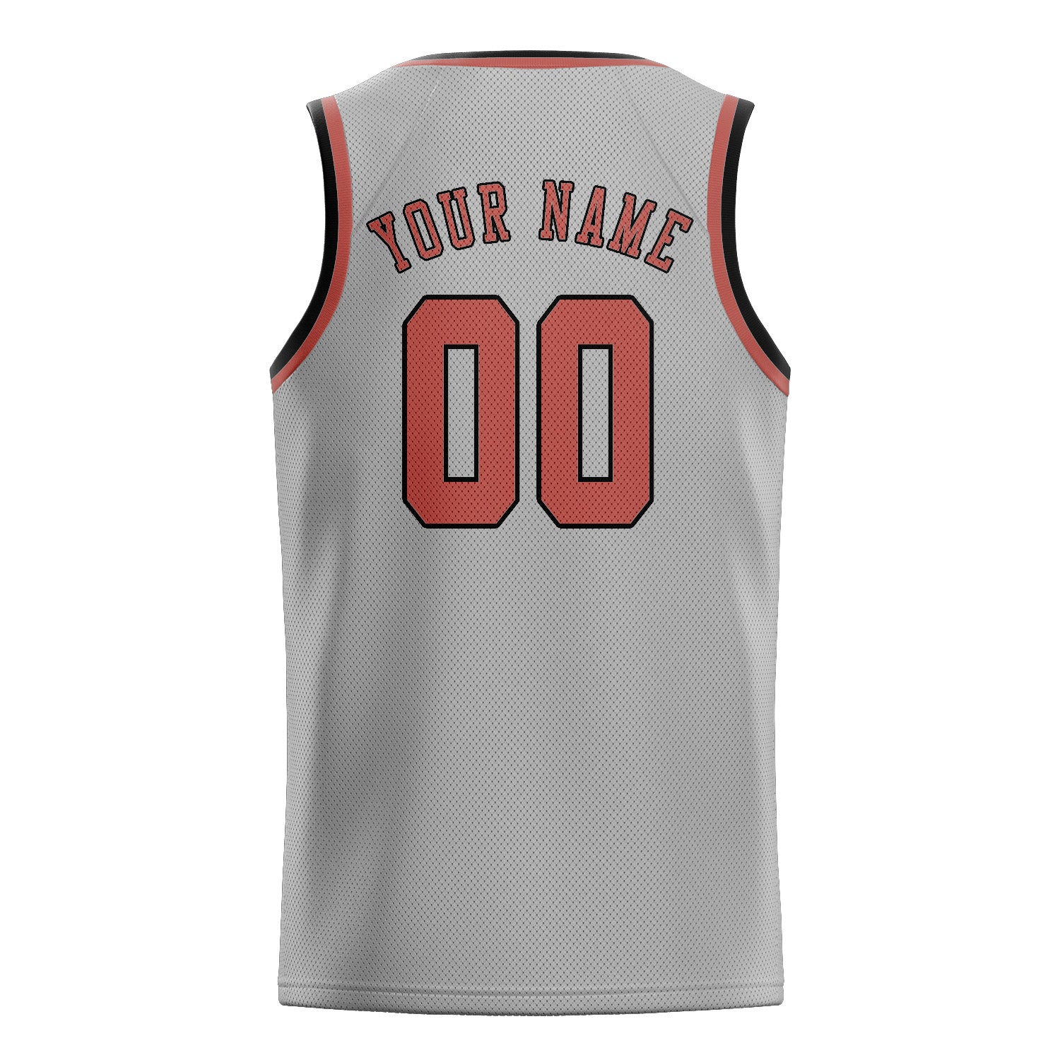 Benutzerdefiniertes Professionelles Grau Kupferrose Basketballtrikot