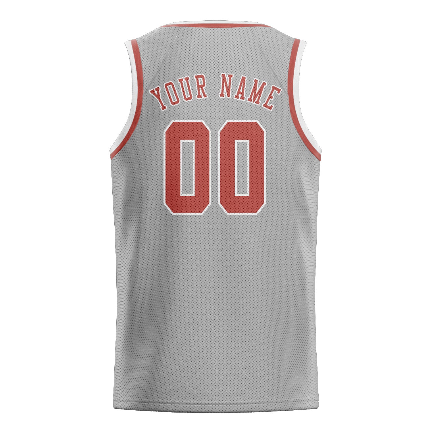 Benutzerdefiniertes Professionelles Grau Kupferrose Basketballtrikot