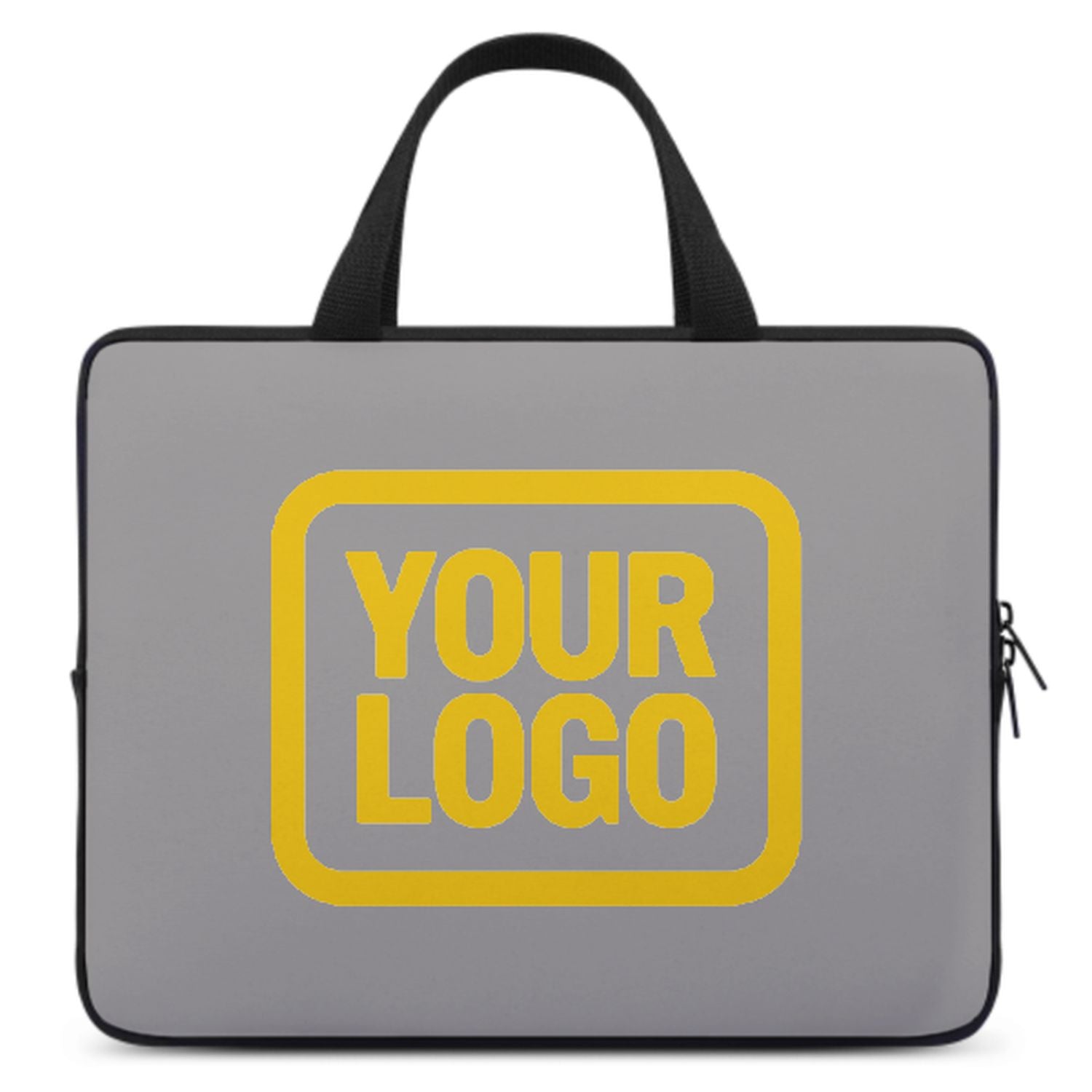 Bolsa de laptop de oro gris hecha a medida