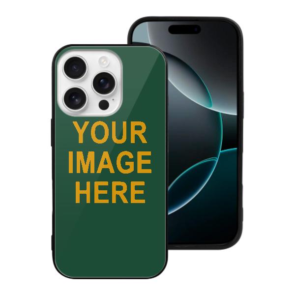 Custodia per telefono personalizzata verde muschio giallo
