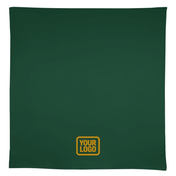 Tovaglia quadrata marrone verde muschio personalizzata