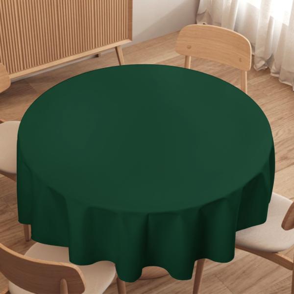 Maßgeschneidertes Moosgrün Moosgrün Runde Tischdecke
