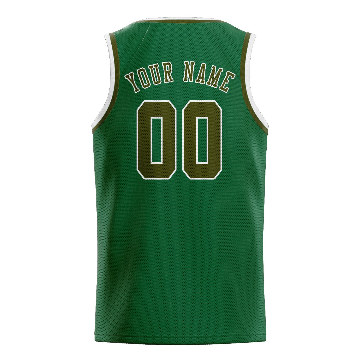 Benutzerdefiniertes Professionelles Moosgrün Dunkles Oliv Basketballtrikot