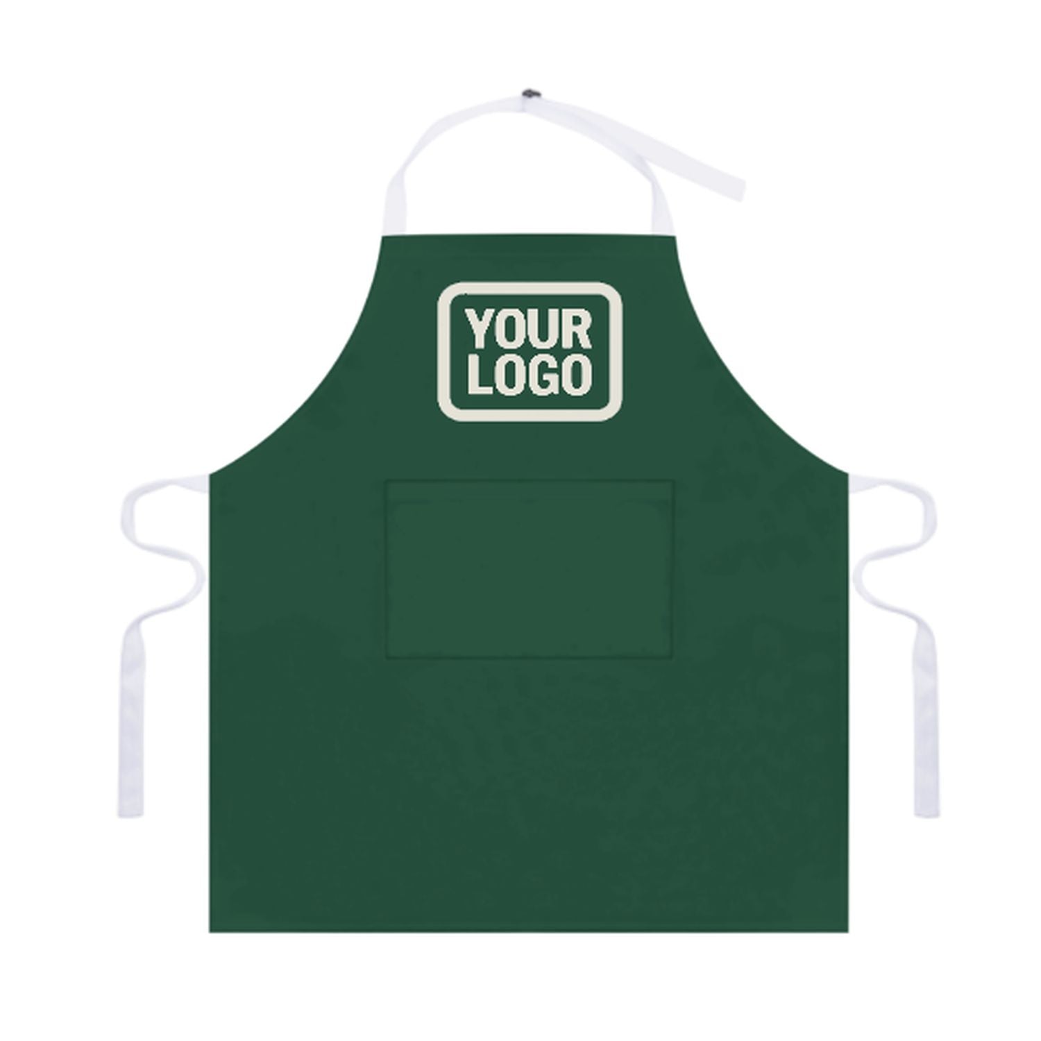 Grembiule beige verde muschio personalizzato