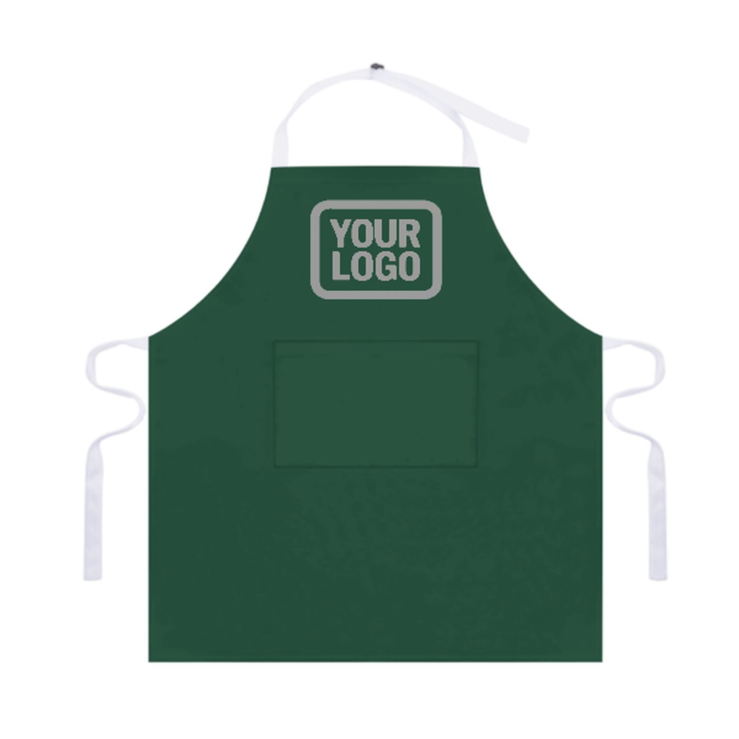 Grembiule grigio verde muschio personalizzato