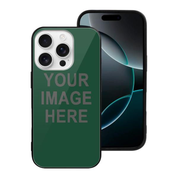 Custodia per telefono personalizzata verde muschio grigio scuro