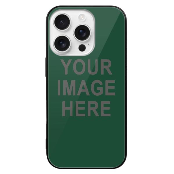 Custodia per telefono personalizzata verde muschio grigio scuro