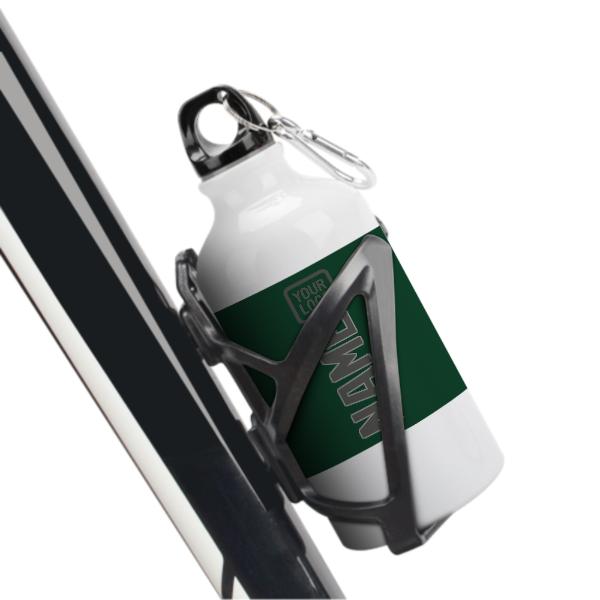 Maßgeschneidertes Moosgrün Dunkelgrau Sportflasche