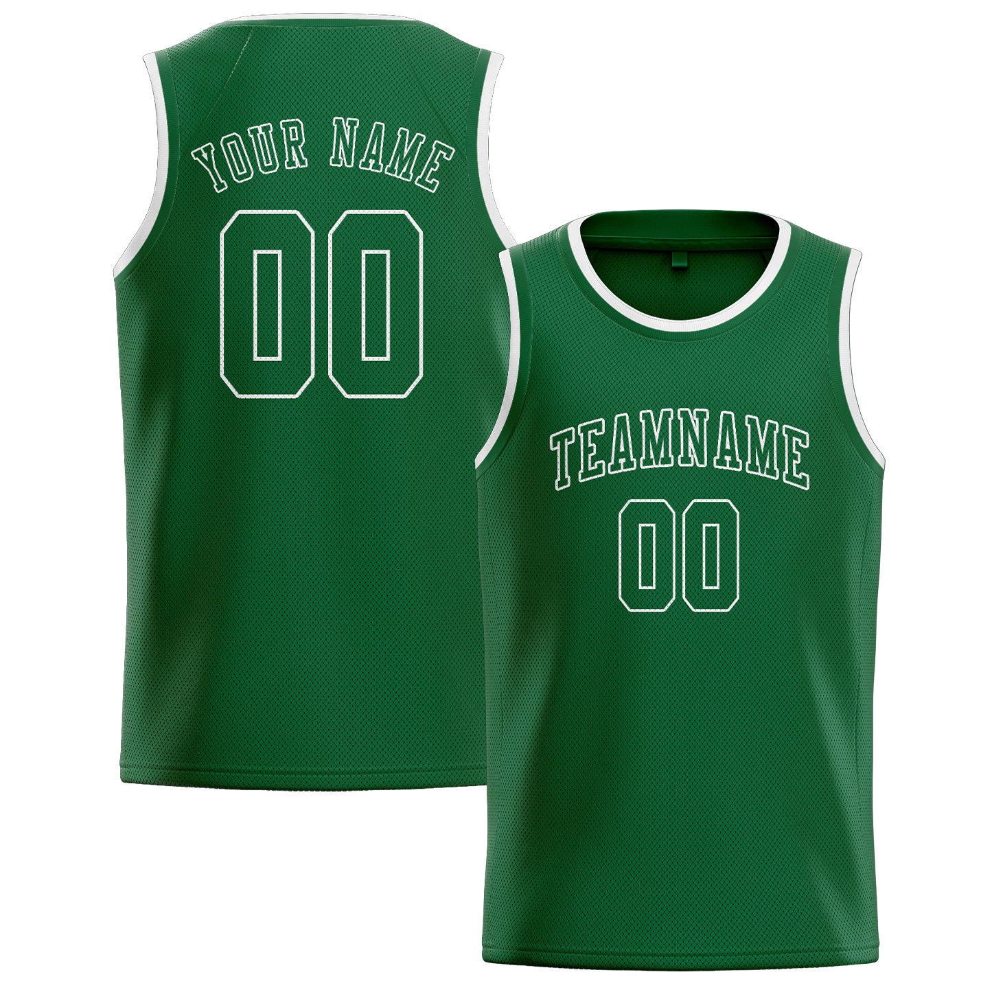 Benutzerdefiniertes Professionelles Moosgrün Moosgrün Basketballtrikot