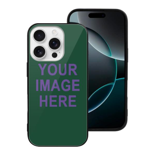 Custodia per telefono personalizzata color verde muschio e lavanda